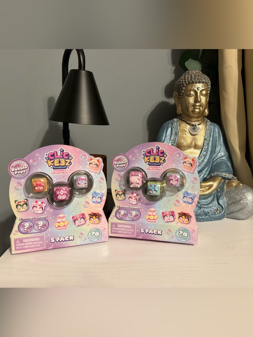 Set of 2 Bubble Pops 5-Pack Collectible Toy